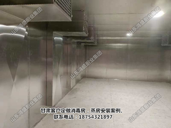 【锐意，筑梦】大型中央厨房消毒房安装案例图片，大型餐具消毒房安装案例，高温热风循环消毒房，安装学生餐具消毒房，广西南宁横县